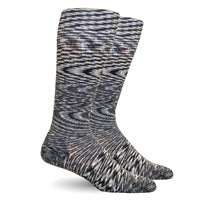 Grey Space Dyed Cotton Compression Socks