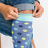 Polka Dot Navy + Teal Cotton Compression Socks