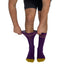 Color Block Purple + Orange Diabetic Socks