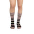 Stripes Pink + Black Diabetic Socks