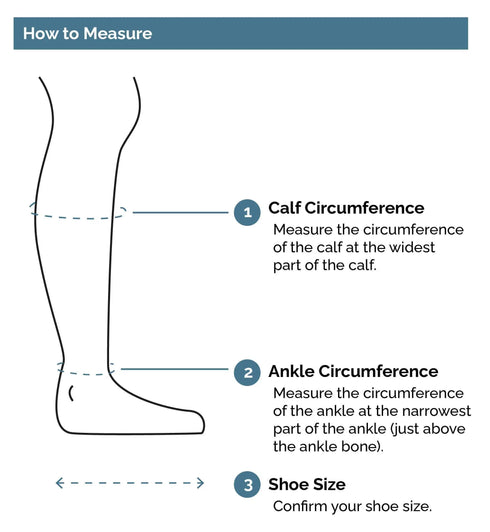 Solid Black Cotton - Medical Compression Socks (30-40 mmHg)